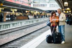 Couple at station image